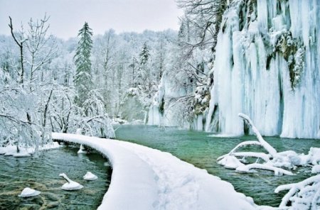 Национальный парк Плитвицкие зимой