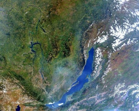 Озеро Байкал из космоса