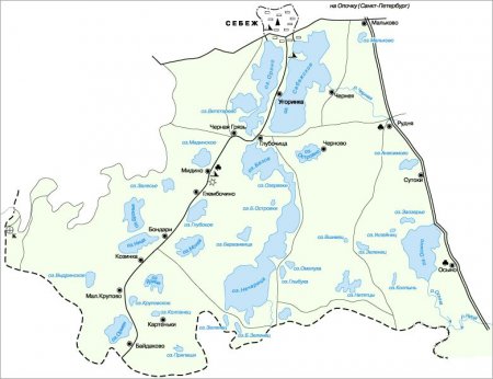 Национальный парк Себежский на карте