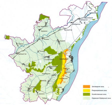 Национальный парк Хвалынский на карте