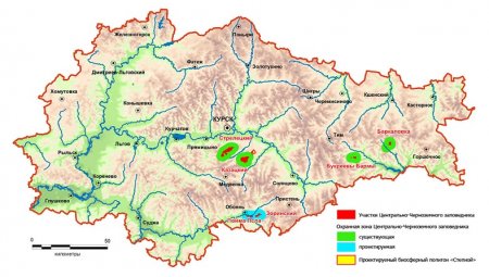 Центрально-Черноземный природный государственный биосферный заповедник на карте