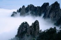 Облачное море, гора Хуаншань, необычное природное явление